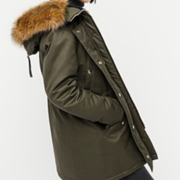 J.Crew NWT Lavender Perfect Eco-Friendly Winter Parka Size Medium - Picture 10 of 10